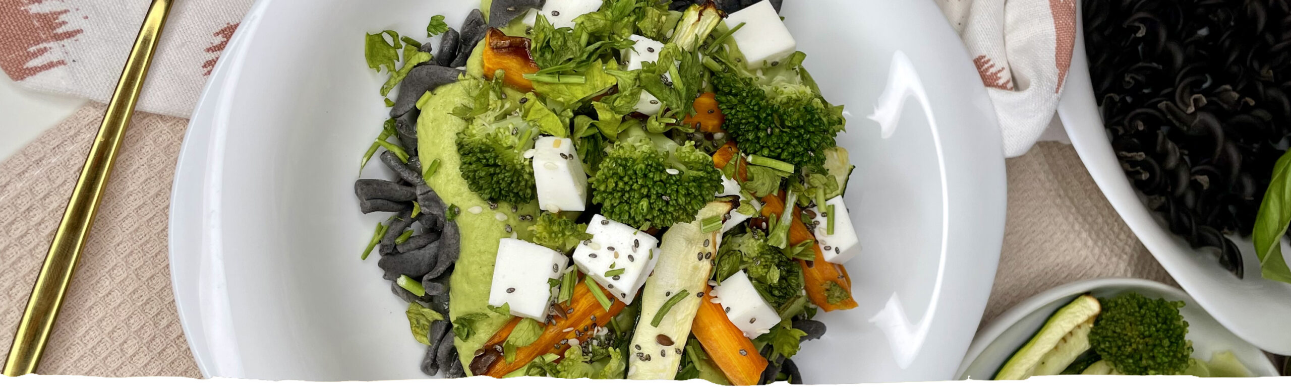 Black Bean Pasta with Broccoli Cream