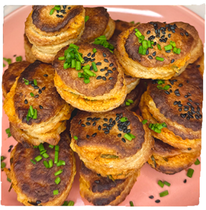 Vegán körözöttes pogácsa