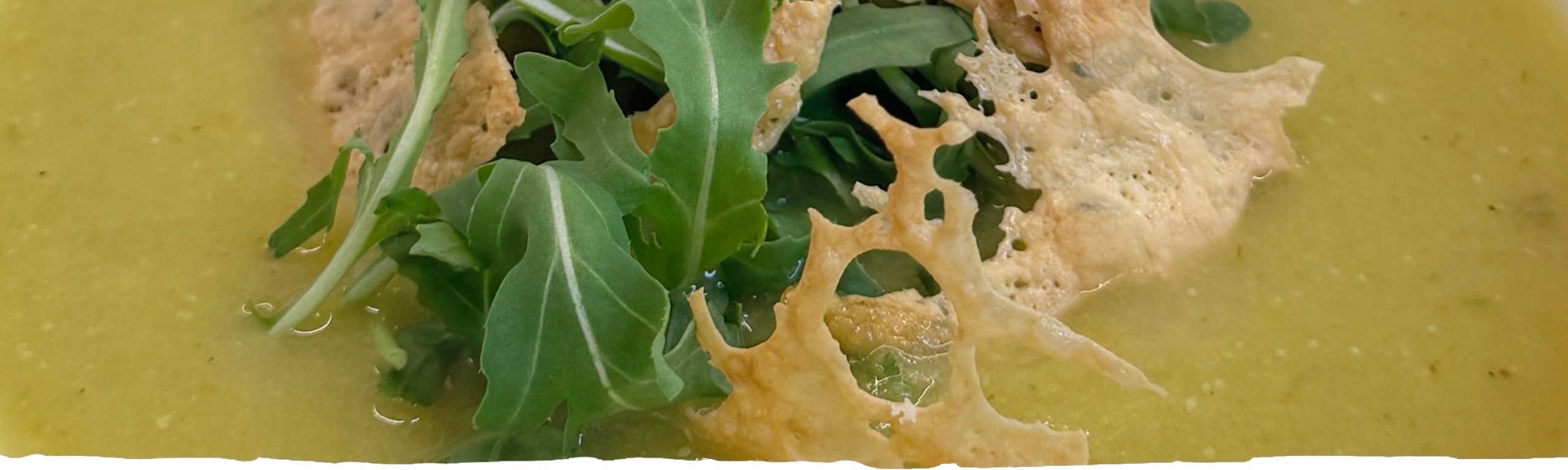 Leek Cream Soup with Plain Chips