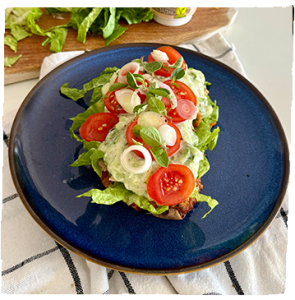 Gyros-style Sweet Potato Bowl