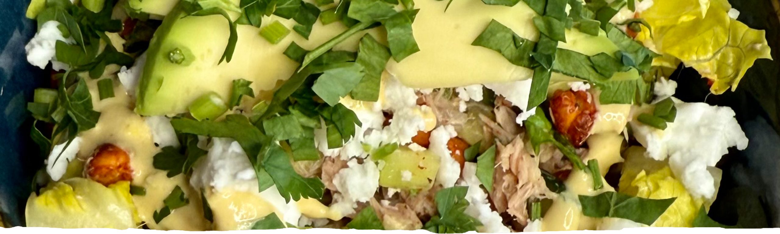 Crispy chickpea salad