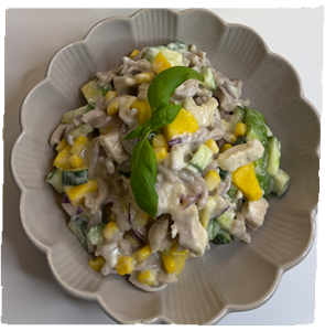 Mango Chicken Pasta Salad
