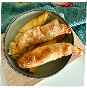 Vegán rizslap-croissant
